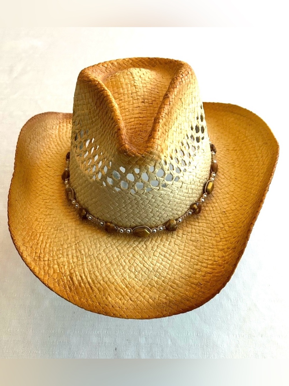 NWOT J Hats Summer Cowgirl Sun Natural Straw Jats